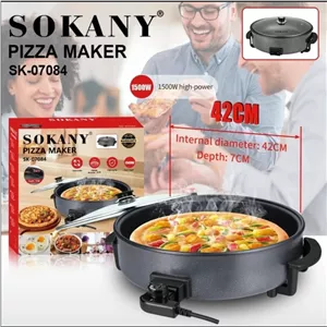 پیتزا پز چندکاره سوکانی SK-07084 1500وات پایه ضد لغزش تفلون نچسب