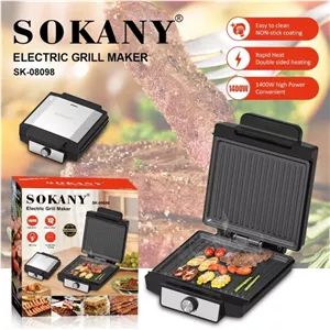 1400-Watt Electric Fryer with Non-Stick Teflon Stainless Steel Temp Control Auto Shut-Off LED Indicator Non-Slip Feet