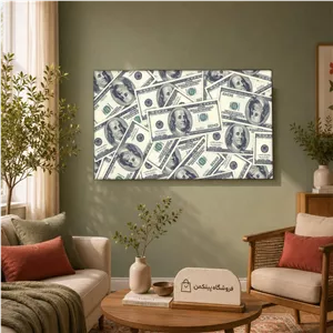 تابلو شاسی پینکمن طرح Stack جدید 100 دلار Bills - Stack Of New 100 Dollar Bills کد Jm40