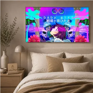 تابلو شاسی پینکمن طرح Pastel ویپروویو - Pastel Vaporwave کد Jm 36