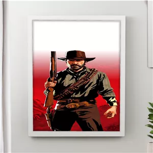 تابلو پینکمن طرح بازی رد دد ردمپشن II Red Dead Redemption II 23 (1) Jm