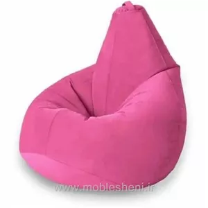 بین بگ(مبل شنی) الیافی. طرح هپی چیر بزرگ تکنفره گلابی120×120×120