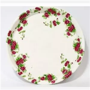 سینی سرامیکی دایره در طرح های متفاوت(پس کرایه) 