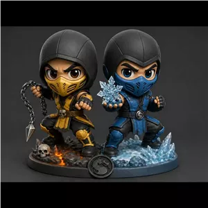 فیگور چیبی اسکورپیون و سابزیرو Mortal Kombat