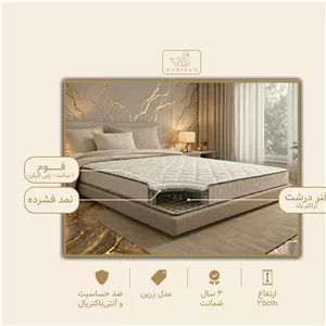 تشک فنری مدل زرین - 3 سال ضمانت