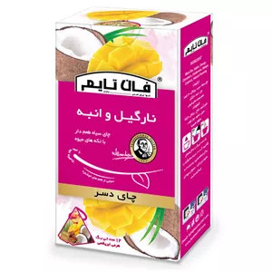 چای دسر طعم دار با تکه های میوه نارگیل و انبه فان تایم بسته 12