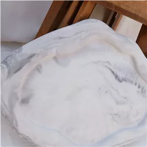 سینی دکوراتیو دفرمه طرح سنگ مرمر