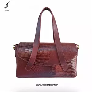 کیف مجلسی چرم زنانه ایراندخت طرح لیزارد