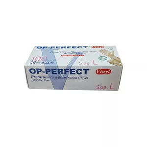 دستکش وینیل اپی پرفکت مدل 100 سایز لارج ده بسته 100 عددی