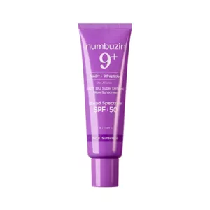 کرم ضد آفتاب و جوانساز نامبوزین شماره 9 مدل NAD+ Bio Super Defense Glow SPF 50 حاوی 9 نوع پپتاید - حجم 50 میلیلیتر