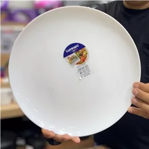 دیس گرد تخت 32 سانت دیوالی سفید آرکوپال لومینارک اصل 1عددی