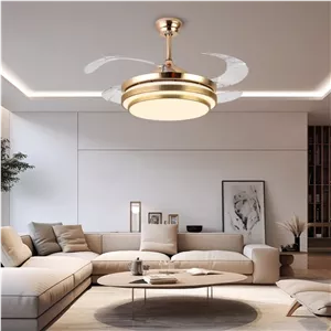 پنکه سقفی لوستر دار تاشو مدل FSD9011 (پره های جمع شونده)