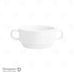 پیاله چینی زرین مدل هتلی 49 دسته دار سایز 10