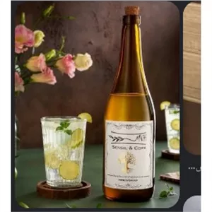 بطری آب درب چوب پنبه یک لیتری 