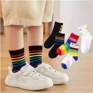 جوراب بچگانه ساقدار طرح کراش(5تا12 سال)