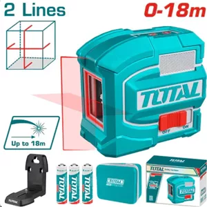 تراز لیزری توتال قرمز دو خط مدل TLL156503