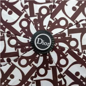 چتر اتوماتیک دیور Dior ضد باد با پارچه نانو و جعبه کادویی