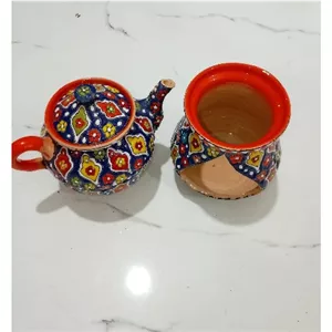 قوری همراه وارمر سفالی