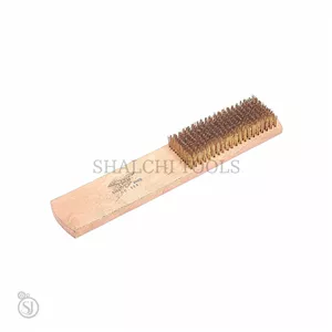 فرچه سیمی 12 رج چوبی برنجی طلاسازی مدل 220