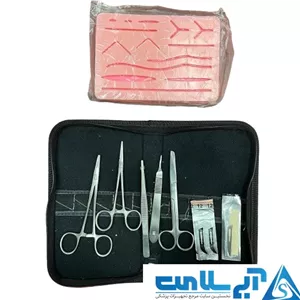 ست تمرین بخیه کامل به همراه کیف