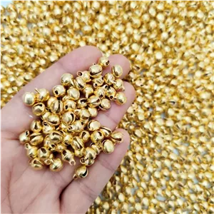 زنگوله چاکدار ریز طلایی 6میل (100گرمی ) حدود 300 عدد