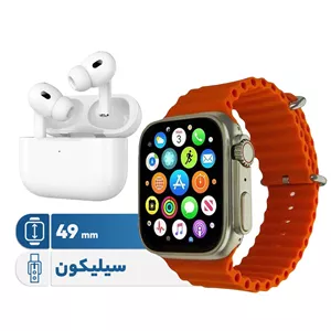 ساعت هوشمند ورنا مدل Ultra pack 01 به همراه هندزفری بیسیم دارای قابلیت های قابلیت مکالمه از طریق بلوتوث، کنترل موسیقی