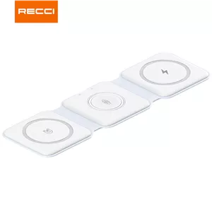 شارژر بی سیم RCW-36 رسی (Recci 3 in 1 Foldable Wireless Charger RCW-36)