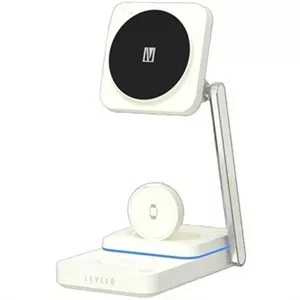 شارژ وایرلس 3 کاره لولو Levelo Aurora 3 In 1 Wireless Charger LVLA31WCWH