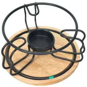 وارمر گرد پایه چوب مشکی WS