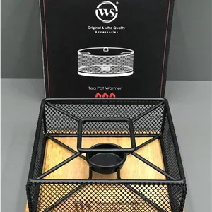 وارمر قوری مربعی طرح توری مشکی مدل WS