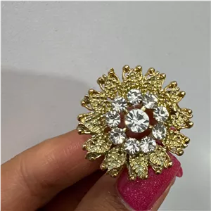 حلقه روسری مدل گل نگین دار
