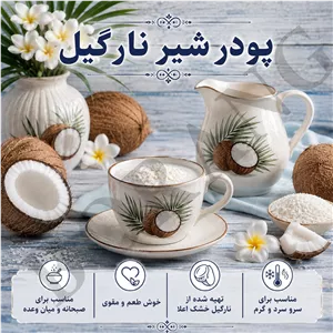 پودر شیر نارگیل آماده 500 گرمی ، بار سرد