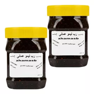رب لیمو عمانی ژاماسب - 400 گرم بسته 2 عددی