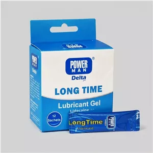 کرم تاخیری ژل تقویت جنسی دلتازکس مدل Long Time بسته 12 عددی 