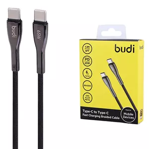 کابل دو سر تایپ سی فست شارژ 65 وات بودی DC129TT12 طول 1.2 متر