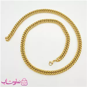 گردنبند مردانه کارتیر استیل طلایی کد 499