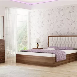 تخت خواب دونفره مدل البرز لمسه خور بدون کشو160