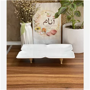 دیس سرامیکی پایه چوب 