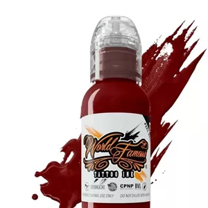 رنگ تاتو ورد فیمس ناپاولی WORLD FAMOUS INK زرشکی پررنگ NAPA VALLEY ناپلی رنگ تتو وردفیمس ناپولی world famous حجم 15 میل 