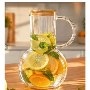 پارچ تپل پیرکس درب چوبی واشردار شعله مستقیم 
