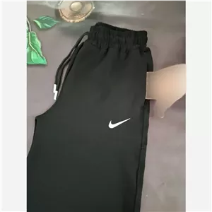 شلوار بگ نایک زنانه جنس سوپر گلکسی گرم بالا رنگ مشکی سایز فری 38 تا 48 جیبدار