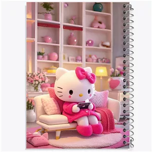 دفتر مشق 100 برگ خندالو طرح هلو کیتی Hello Kitty کد F11976 - با بهترین کیفیت