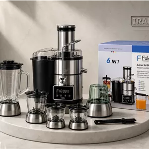 دستگاه ابمیوه گیر 6 کاره صفحه تبلتی FAKIR مدل FA3383