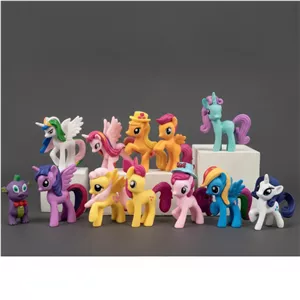 ست 12 عددی فیگور پونی کوچولو (My Little Pony) مجموعه کامل Mane 12 مای لیتل پونی