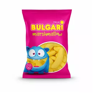 مارشمالو شکری ایتالیایی بولگاری BULGARI مدل موز 75 گرم