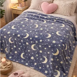 پتو مسافرتی دونفره طرح شب نما