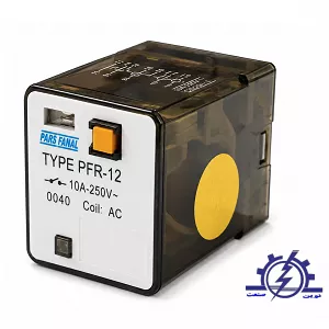 رله شیشه ای دو کنتاکت 220 ولت AC پارس فانال مدل PFR-12