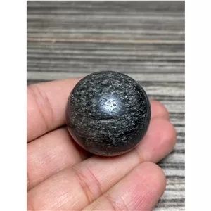 گوی سنگ ابسیدین لکه برفی طبیعی محشر کد 8142