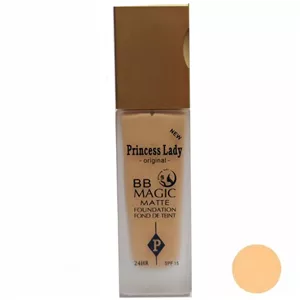 کرم پودر BB مایع spf 15 پرنسس لیدی مدل مجیک شماره 103 مناسب انواع پوست حجم 46 میلی لیتر 