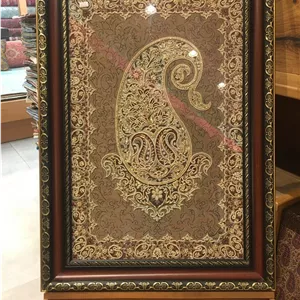 تابلو ترمه ابریشمی سرمه دوزی شده مدل بهار